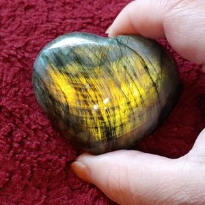 High Quality Labradorite Heart